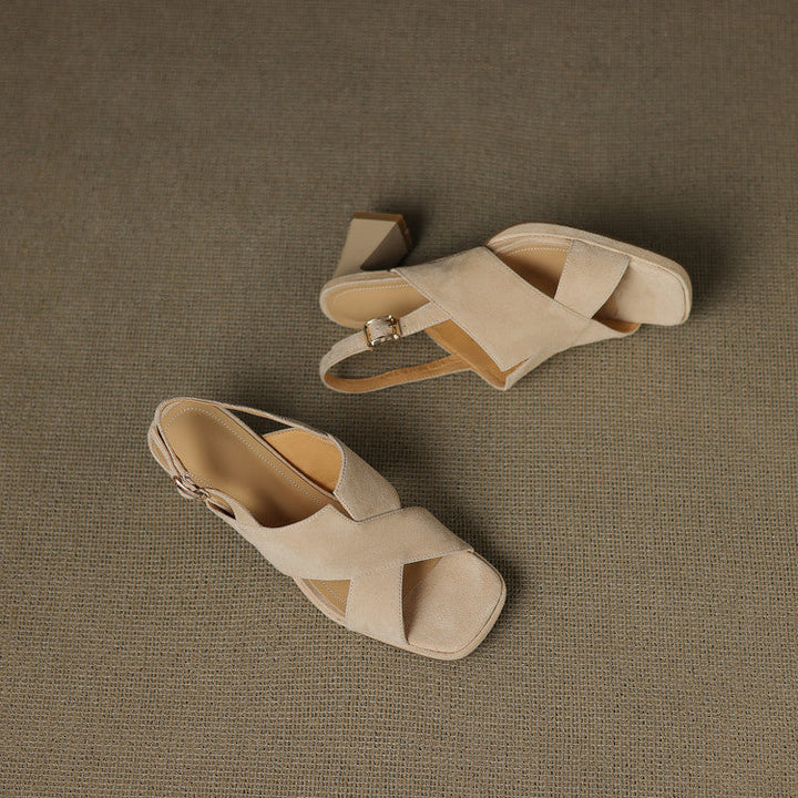 Nora Suede Heels