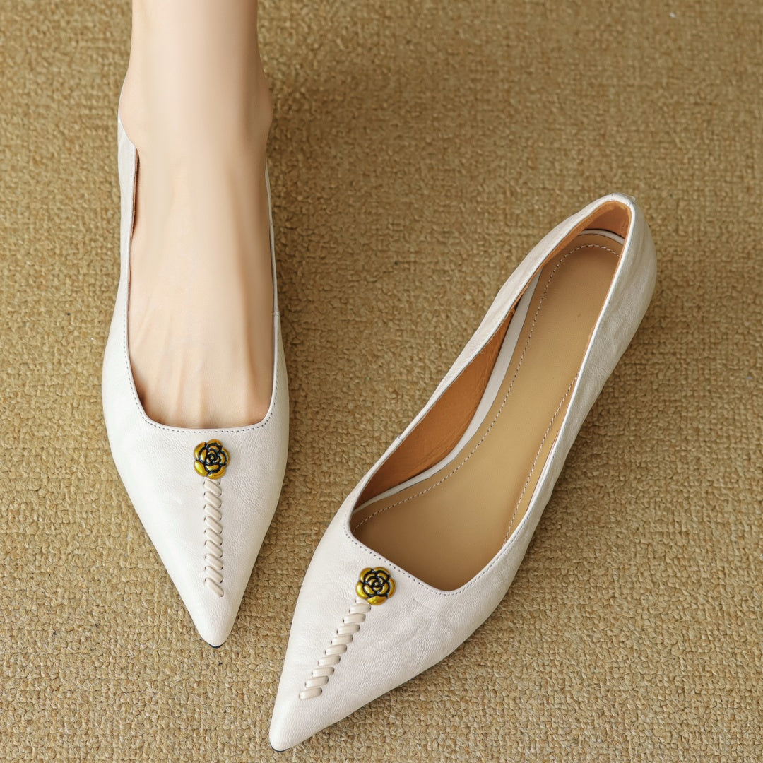 Mary Ann Leather Heels