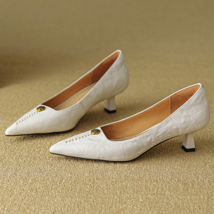 Mary Ann Leather Heels