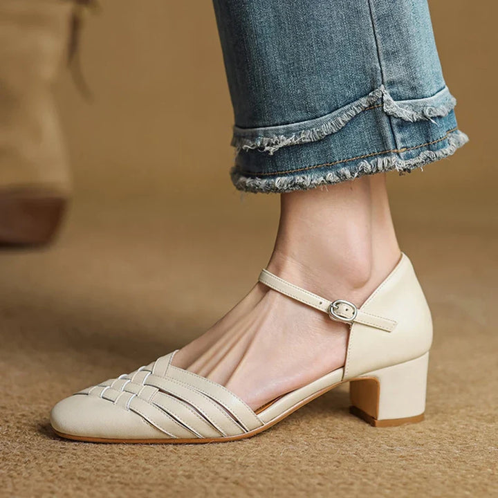 Avora Genuine Leather Heels